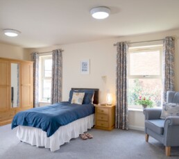 A bedroom at Monson Care Home in Lincoln