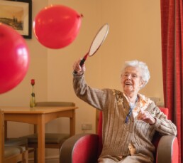 Two friends offering company to each other in our Lincoln Care Home